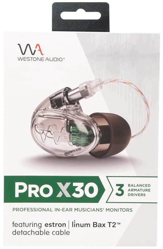 Alt view image 3 of 5 - Westone Audio Pro X30 IEM Earphones - Three-Driver Noise Isolating Musician in-Ear Monitor Wired Earbuds