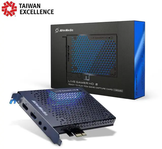 Alt view image 2 of 5 - AVerMedia Live Gamer HD 2-PCIe Internal Game Capture Card, Record and Stream in 1080p 60 with Multi-Card Support, Low-Latency Pass-Through on Xbox series x/s, PS5, Nintendo Switch, Windows 10 (GC570)