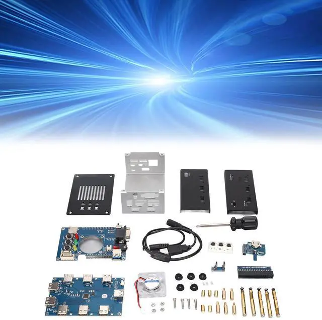 Alt view image 3 of 5 - Jeankak Mister FPGA Metal Housing Kit, 32Mb SDRAM Board with Tutorial, USB Hub V2.1 Io Board Metal Housing Set for Simulates Game Consoles, Computers, and Arcade Boards