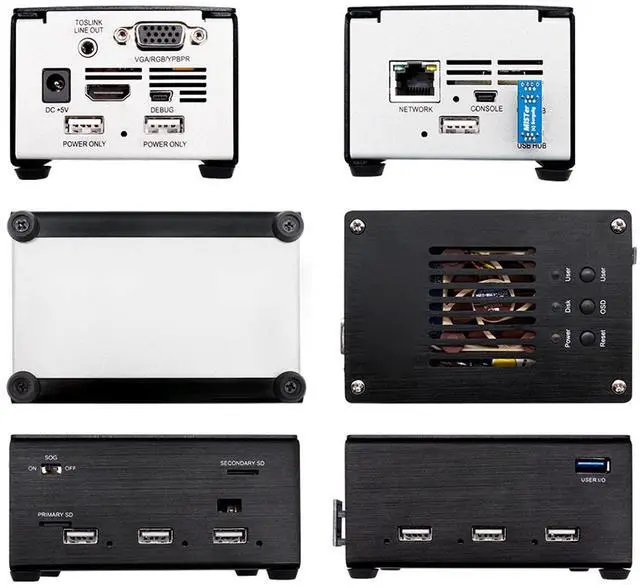 Alt view image 4 of 5 - Jeankak Mister FPGA Metal Housing Kit, 32Mb SDRAM Board with Tutorial, USB Hub V2.1 Io Board Metal Housing Set for Simulates Game Consoles, Computers, and Arcade Boards