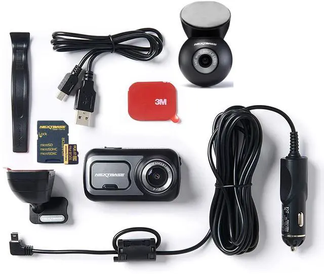 Alt view image 2 of 5 - Nextbase 422GW Dash Cam Front + Rear Window Camera with 32GB SD Card - Full 1440p/30fps Quad HD Small in Car- WiFi Bluetooth GPS- Alexa Voice Control- Parking Mode Night Vision- 280/360 Degree Dual 6
