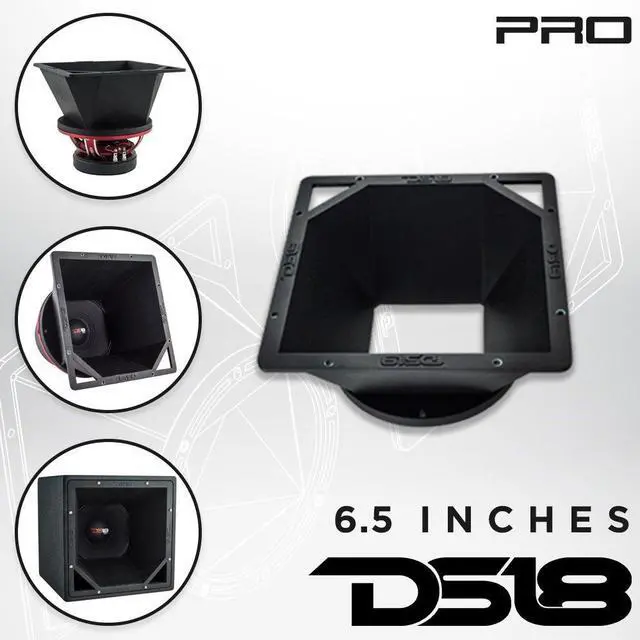Alt view image 4 of 5 - DS18 PROSDF6 6-in Mid Diffuser Flare for Extremely Loud Sound (Requires Driver), 6.5" Loudspeaker Horn Diffuser, Exit Waveguide Horn, Fits Most 6.5" Speakers