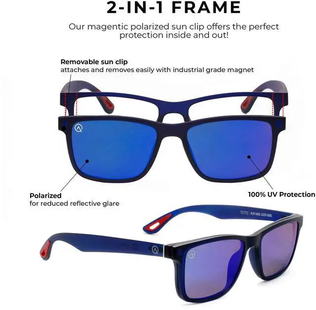 Alt view image 4 of 5 - Gamer Advantage Blue Light Glasses - Lightweight, Stylish Gaming Glasses With Blue Light Blocking Lens Technology - (Inferno)