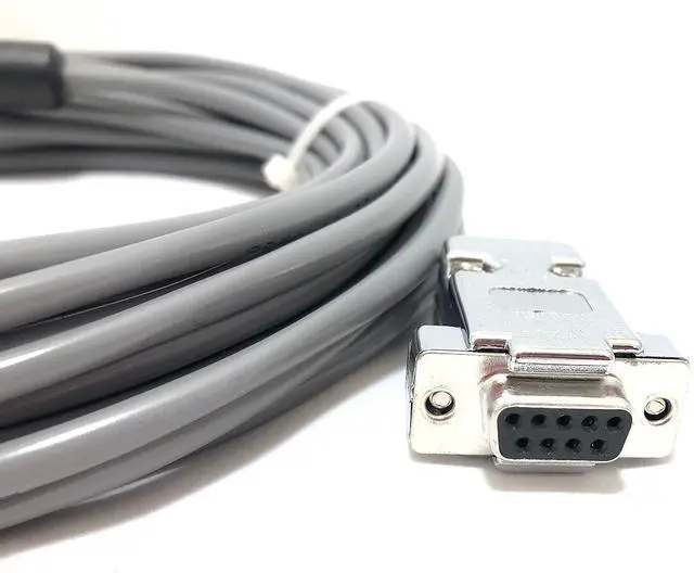 Alt view image 3 of 3 - 150' EVI Control Cable VISCA RS232 Cable for Sony EVI/BRC/SRG Series Cameras (8 Pin Mini Din to 9 Pin D-Sub Serial Computer Connector) - Made in The USA