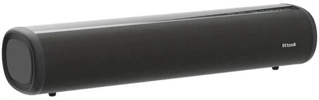 Alt view image 4 of 5 - LITTOAK HDMI Sound Bar for TV, Bluetooth Small TV Soundbar Speaker, Optical/HDMI/Aux/Coax/USB/Bluetooth Connection for TV, PC, Projectors, Includes Remote Control, 16 inch