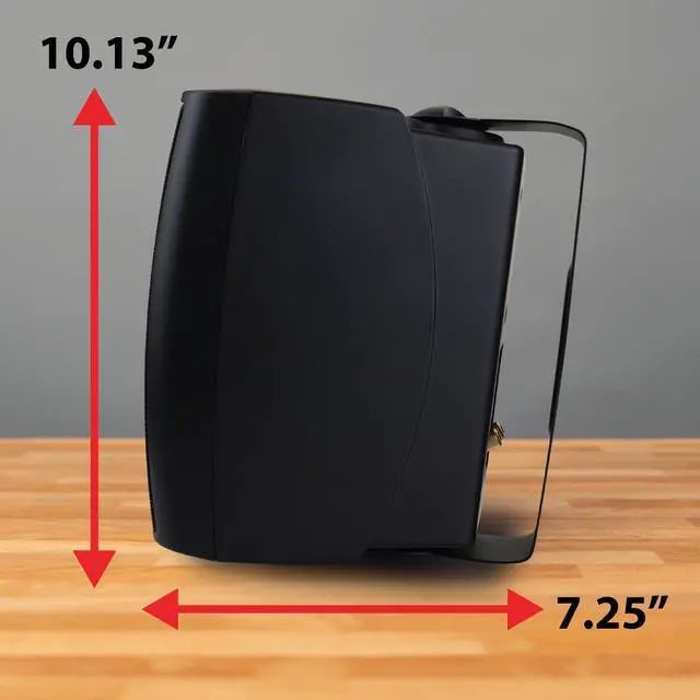 Alt view image 5 of 5 - Dual Electronics LU53PB 5.25" 3-Way High Performance Outdoor Indoor Wired Speakers | Effortless Set Up | Home, Pool, Patio, Garage Use | Weather Resistant | Expansive Stereo Sound Coverage | Black