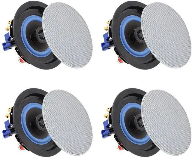 Main image of Herdio 4 Inch 320 Watts 2-Way Bluetooth Ceiling Speakers Package Perfect for Home Theater System, Living Room,Office,Flush Mount4 Speakers