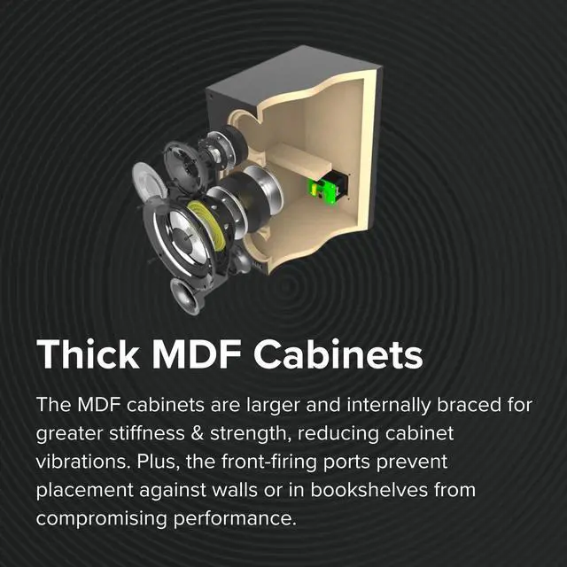 Alt view image 5 of 5 - ELAC Debut 2.0 C6.2 Center Channel Speaker, Black - 1 Cloth Dome Tweeter & Dual 6.5 Aramid Fiber Woofers - 2-Way Bass Reflex - Up to 35,000 Hz Response