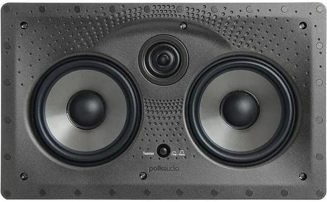 Main image of Polk Audio Vanishing Series 255c-LS in-Wall Center Channel Loudspeaker,Dual 5.25" Dynamic Balance Drivers & 1" Ring-Radiator Tweeter,Polk PowerPort Technology,Rotating Cam System for Easy Installation