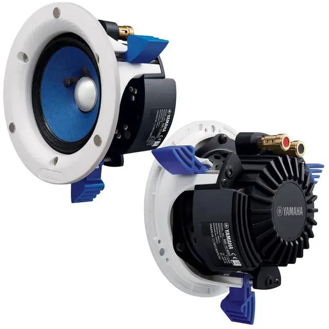 Alt view image 2 of 5 - Yamaha NS-IC400 90 Watt 4-Inch 2-Way In-Ceiling Speakers - Pair (White)