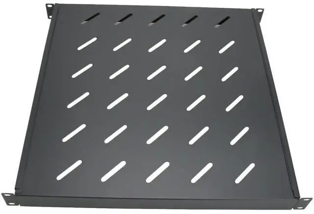 Alt view image 3 of 5 - Cables Direct Online Fixed Network Server Rack Shelf 1U 19" 4 Post Mount Adjustable from 18-42"