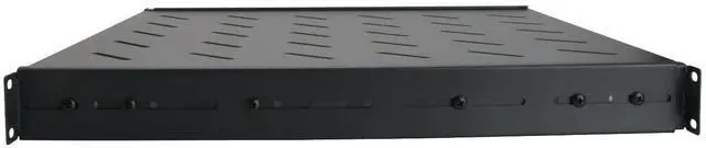 Alt view image 5 of 5 - Cables Direct Online Fixed Network Server Rack Shelf 1U 19" 4 Post Mount Adjustable from 18-42"