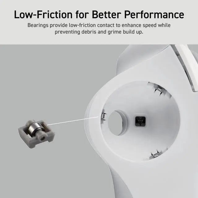 Alt view image 4 of 5 - ELECOM Ergonomic Comfort Design Trackball IST Wired USB-A Connection, Super Smooth Tracking with Roller Ball Bearing, 36mm Ball, Thumb Control, Compatible for Windows, PC, and Mac White (M-IT11URWH)