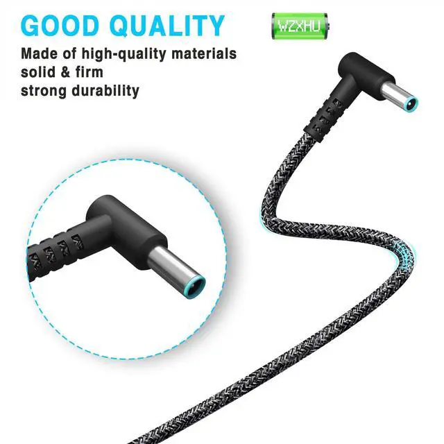 Alt view image 5 of 5 - WZXHU 200W Laptop Charger Compatible with HP Pavilion Gaming 15 16 17 15t 17t ZBook Fury Create Studio 15 17 G3 G4 G5 G6 G7 G8 Envy 15 2020 TPN-DA10 L00818-850 Power Supply Cord AC Adapter