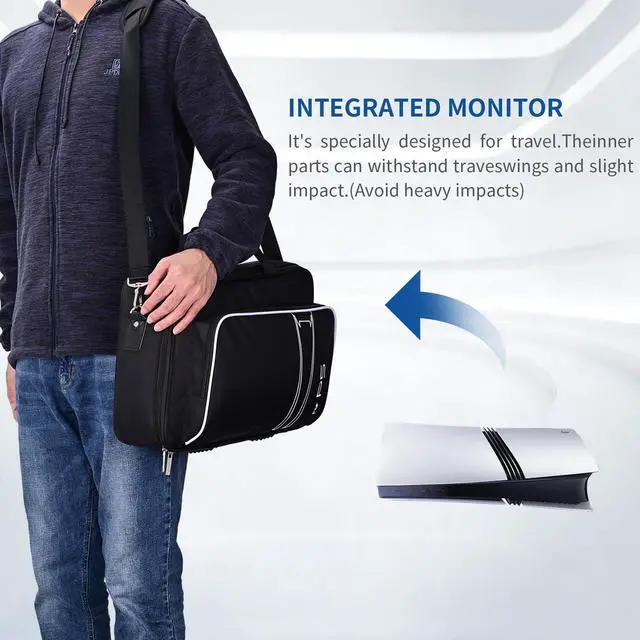 Alt view image 4 of 5 - G-STORY 14" Inch IPS 4k 60Hz Portable Monitor Gaming Display Integrated with PS5 pro(not Included) 3840×2160 with 2 HDMI Ports,FreeSync,Built-in 2 of Multimedia Stereo Speaker