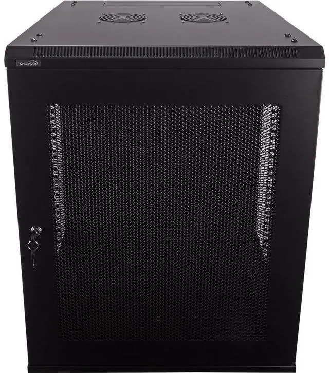 Main image of Navepoint 15U Deluxe IT Wallmount Cabinet Enclosure 19-Inch Server Network Rack with Locking Perforated Door 24-Inches Deep Black