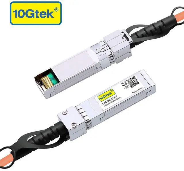 Alt view image 2 of 5 - [Orange] Colored 10G SFP+ DAC Cable - Twinax SFP Cable for Ubiquiti UniFi Devices, 1-Meter(3.3ft), 2 Pack