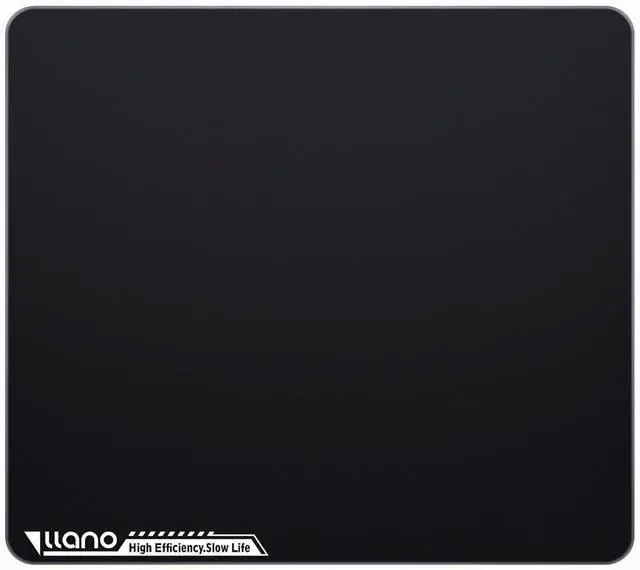 Main image of llano MP001 Tempered Glass Gaming Mouse Pad for FPS Gamers, 17.7x15.8 Large Ultra-Smooth 0.85m Micro-Etched Surface, 3mm Thick, Non-Slip Base, Compatible with Viper/G502, Large