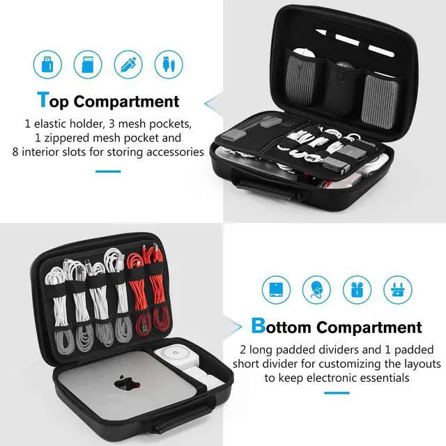 Alt view image 2 of 5 - ProCase Electronic Organizer Bundle with Carrying Case for Sticker Printer