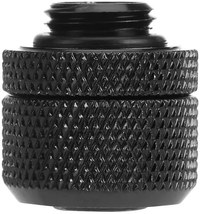 Alt view image 2 of 5 - dracaena.io 12 pack G1/4" thread to 3/8" ID, 5/8" OD Compression Fitting for Soft Tubing, Soft Tube Connectors for Computer Water Cooling System, Black