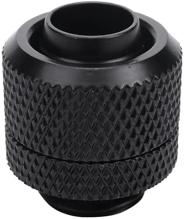 Alt view image 4 of 5 - dracaena.io 12 pack G1/4" thread to 3/8" ID, 5/8" OD Compression Fitting for Soft Tubing, Soft Tube Connectors for Computer Water Cooling System, Black