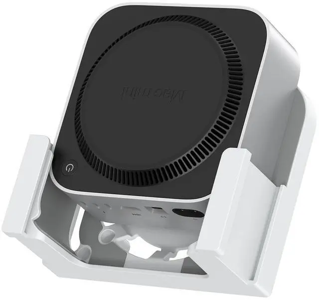 Main image of Qwiizlab Mount for Mac mini M4/M4 Pro 2024, VESA and Wall Mount with Removable Storage Baskets, Anti-Scrath Silicone Pads for Installaion