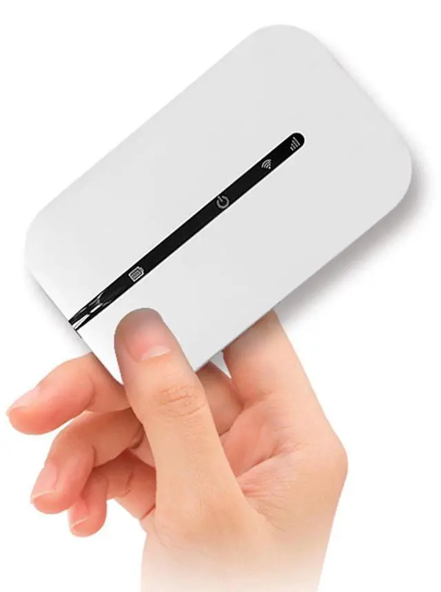 Main image of 4G Portable with SIM Slot, 150Mbps Unlocked Mobile Hotspot, Portable Pocket Travel Router Supports 10 Users for Phone Laptop Desktop Tablet