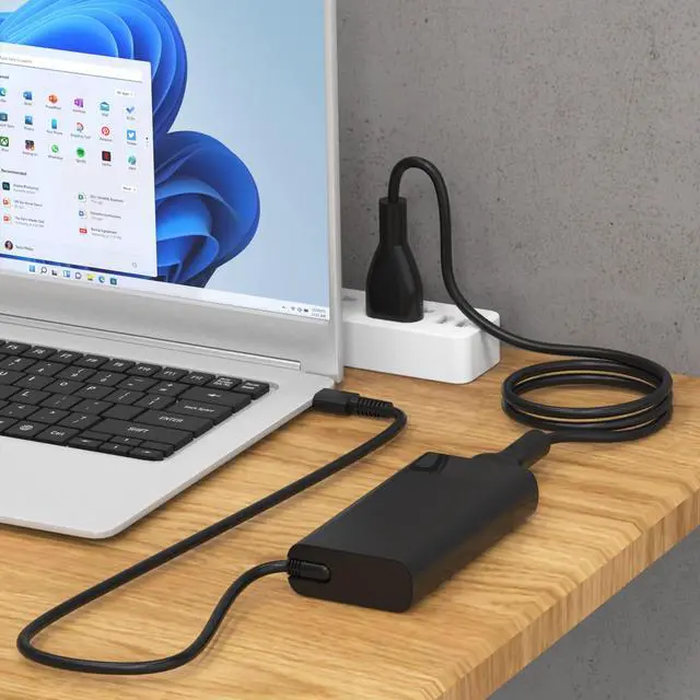 Alt view image 5 of 5 - 90W 65W USB C Laptop Charger-for-HP-Spectre-x360-EliteBook TPN-DA08 904082-003 904144-850 ADP-90FE L45440-003 2LN85AA#ABA 2LN85AA 1040 G4 USB-C Type C Computer AC Adapter Power Cord