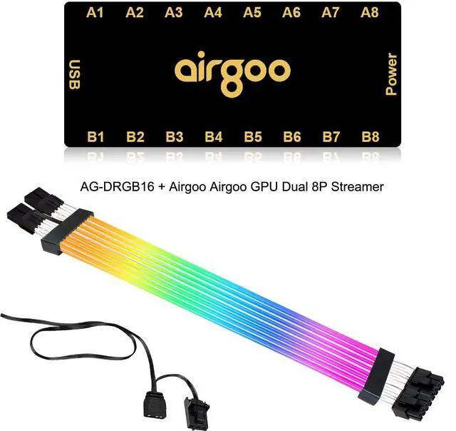 Main image of Airgoo 16-Port SignalRGB Controller + GPU Dual 8-pin Strimer S2