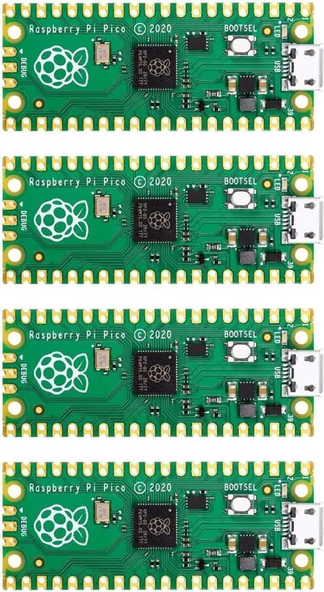 Main image of Pi Pico Microcontroller Board for Pico Series (Pi Pico, Pack of 4)