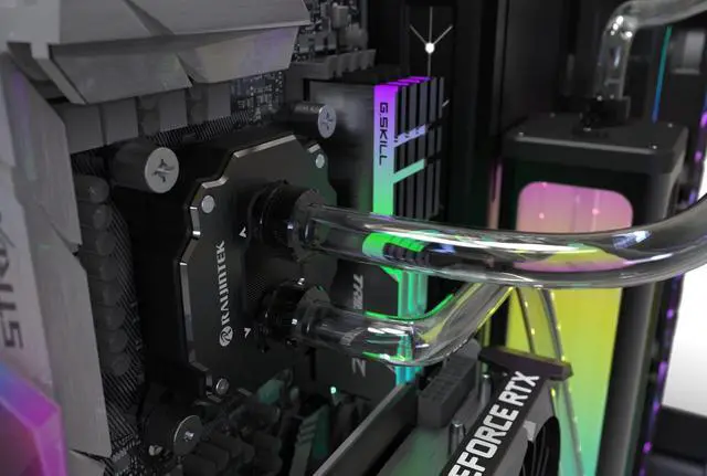 Alt view image 4 of 5 - RAIJINTEK SCYLLA ELITE CA360 Water Cooling Kit, Soft tube, CPU water block, 360mm radiator, DDC RBW pump, 3 * ADD PWM fans, 6 copper 180°fittings,coolant (90*6 & 180*6) (0R10B00218)