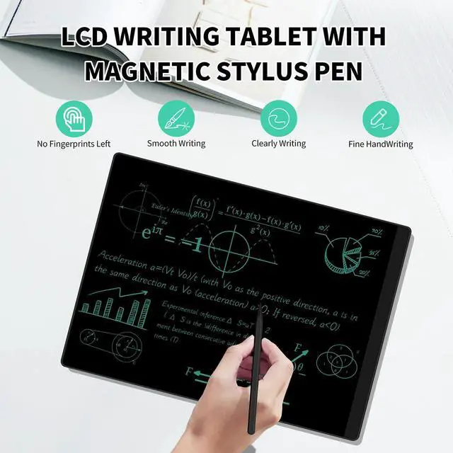 Alt view image 2 of 5 - Double-Sided LCD Writing Tablet for Adult: 11.5&10.5in Full Screen Writing Pad Reusable Erasable Electronic Drawing Tablet Notepad for Kids and Adults Gift for Birthday