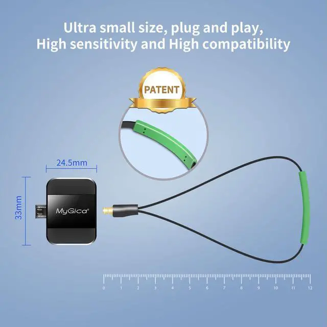 Alt view image 2 of 5 - Micro USB TV Tuner Card with Type C Adapter - Watch Live TV Anywhere, Freeview HD Receiver, Wireless HDTV Stick Tuner, USB Antenna for Android Phone, Tablet, PC - No Internet Needed