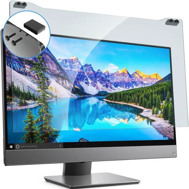 Main image of ZYY 30-32 Inch Anti Blue Light Screen Protector for Diagonal 30,31.5,32 Monitor, Desktop PC UV Blocking Filter (W 28 1/4 x H 16 9/16) for Eye Strain, Hanging Computer Screen Blue Light Blocker