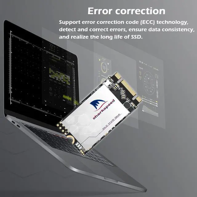 Alt view image 5 of 5 - SHARKSPEED SSD 1TB M.2 2242 NGFF Plus Internal M2 SSD 3D NAND SATA III 6 Gb/s, Solid State Drive for Notebooks Desktop PC (M.2 2242 1TB)