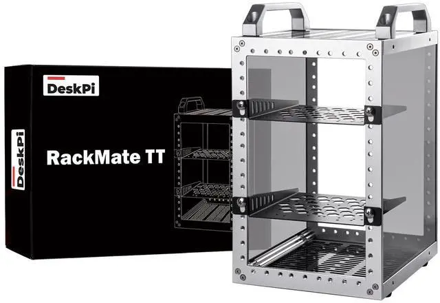 Main image of GeeekPi DeskPi RackMate TT Mini Server Cabinet for Mini PC, Network, Servers, Audio, and Video Equipment