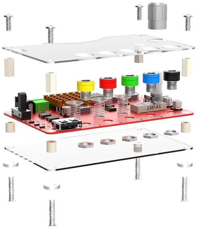 Alt view image 4 of 4 - SUPERPLUS DC Input 13-24V to 3.3V, 5V, 12V and 1.8V-10.8V (ADJ) Output Voltage Breakout Board with Adjustable Voltage Knob and Touch Sensor Switch