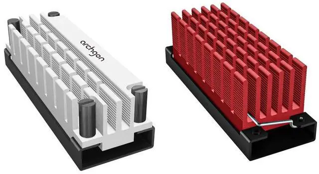 Main image of Archgon M.2 NVMe PCIe SSD Heatsink Cooler with Thermal Silicone Pad for Desktop Workstation Server HS-1110-S and HS-0130-R