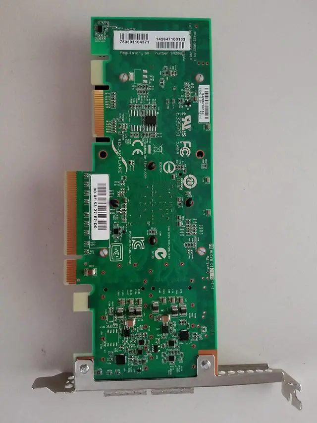 Alt view image 2 of 2 - Solarflare Communications Inc Flareon SFN7042Q Dual-Port 40GbE QSFP+ PCIe 3.0 Server I/O Adapter SFN7042Q-PXE