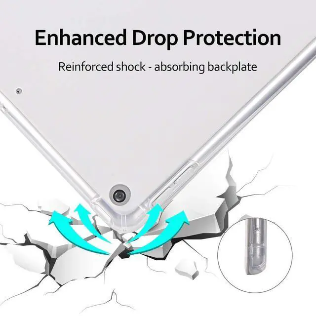 Alt view image 5 of 5 - Idocolors Flower Pad Case w/Pencil Holder for 10.2" 2021 iPad 9th Generation Cute iPad Case Floral Smart Cover Anti-Scratch Shockproof Lightweight Multi-Angle View Cover for A2602 A2603 A2604 A2605