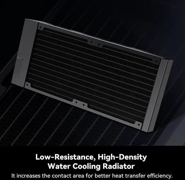 Alt view image 4 of 5 - AUSDOM CPU AIO Liquid Cooler 360mm RGB, 3×120mm PWM Fans Water Cooling System, Compatible with Intel & AMD, Enhanced Cooling Performance, Easy Installation, Quiet Operation