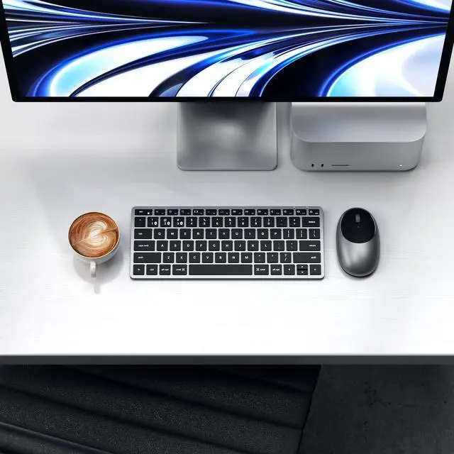 Alt view image 3 of 5 - Satechi Slim X1 Bluetooth Backlit Keyboard & M1 Bluetooth Wireless Mouse - Rechargeable Type-C Port - Compatible with 2022 MacBook Pro/Air M2, 2021 MacBook Pro M1 Pro & Max, 2021 iMac, M1 Mac Mini