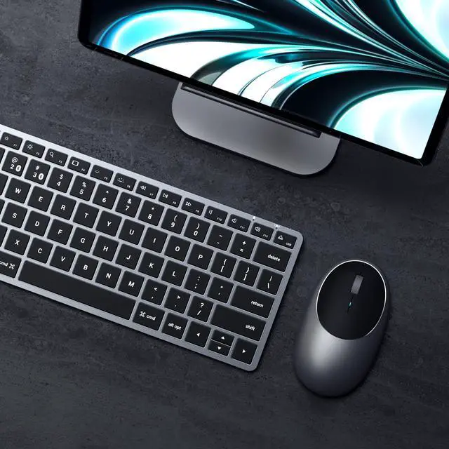 Alt view image 4 of 5 - Satechi Slim X1 Bluetooth Backlit Keyboard & M1 Bluetooth Wireless Mouse - Rechargeable Type-C Port - Compatible with 2022 MacBook Pro/Air M2, 2021 MacBook Pro M1 Pro & Max, 2021 iMac, M1 Mac Mini