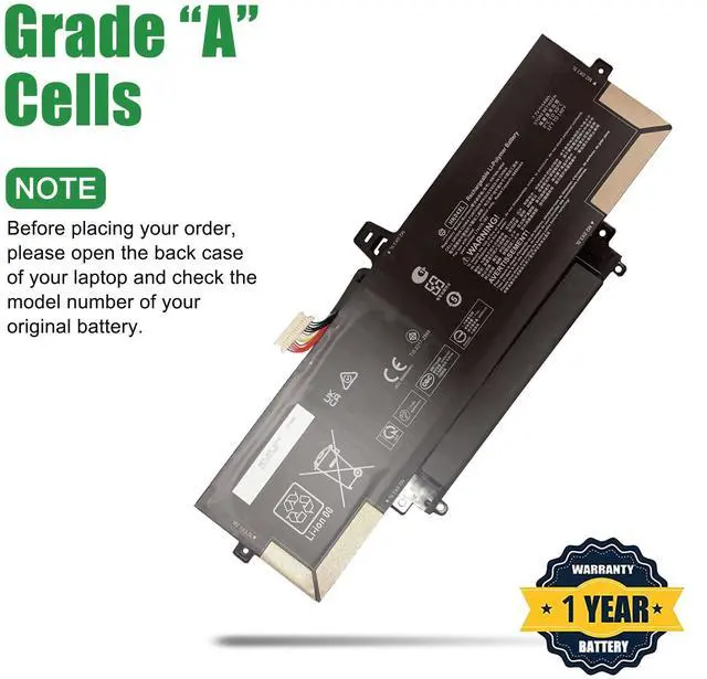 Alt view image 4 of 5 - JIAZIJIA HK04XL Laptop Battery Replacement for Hp EliteBook X360 1030 G7 G8 1040 G7 G8 Series Notebook L82391-005 HSTNN-IB9H L79376-1B2 Black 7.7V 54Wh 6669mAh