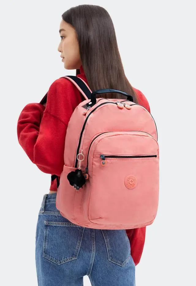 Alt view image 4 of 5 - Kipling Women's Seoul 15" Laptop Backpack, Durable, Roomy with Padded Shoulder Straps, Built-In Protective Sleeve