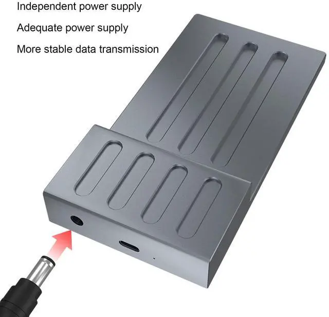 Alt view image 4 of 5 - 10Gbps U.2 NVMe SSD Docking Station, USB 3.2 Gen 2 to U.2 NVMe SSD Reader Converter Enclosure Docking Station with Indicator Light, for OS X (US)