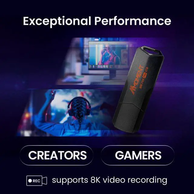 Alt view image 3 of 5 - MMOMENT MK700 1TB USB 3.2 Gen2x1 Flash Drive, Read Speed up to 600MB/s, Write Speed up to 500MB/s,Thumb Drive