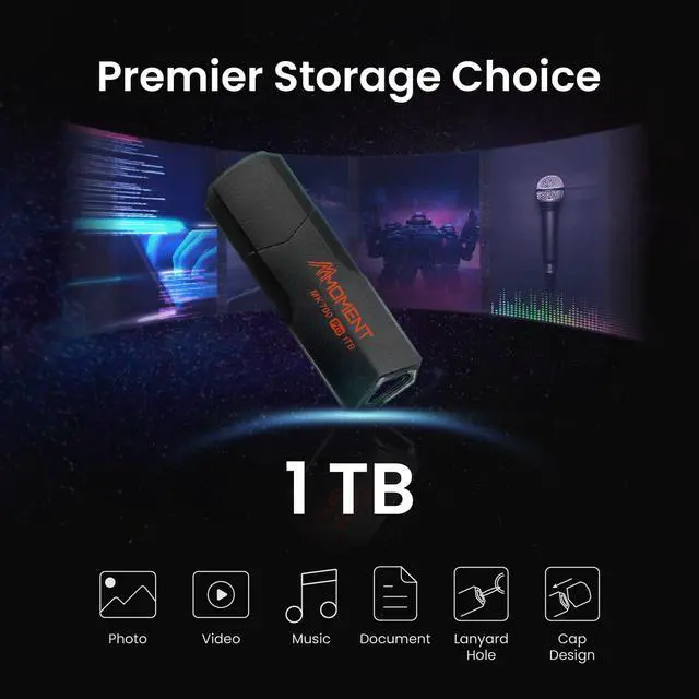 Alt view image 5 of 5 - MMOMENT MK700 1TB USB 3.2 Gen2x1 Flash Drive, Read Speed up to 600MB/s, Write Speed up to 500MB/s,Thumb Drive