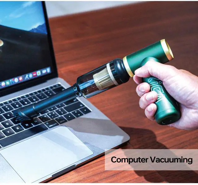 Alt view image 5 of 5 - KiCA JetFan 2S Electric Air Duster with Vacuuming Accessory (Red)