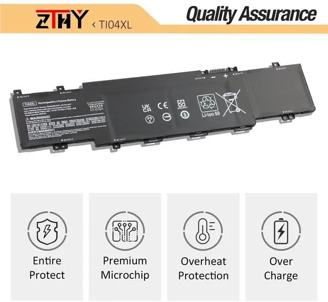 Alt view image 5 of 5 - ZTHY TI04XL M24563-005 Laptop Battery Replacement for HP Envy 17-CH000 17m-ch000 17T-CH000 17-ch0027ur 17-ch0026ur 17m-ch0013dx 17M-CH1013DX 17-ch0xxx TI04055XL M24420-1C1 M24420-1D1 15.12V 55.67Wh